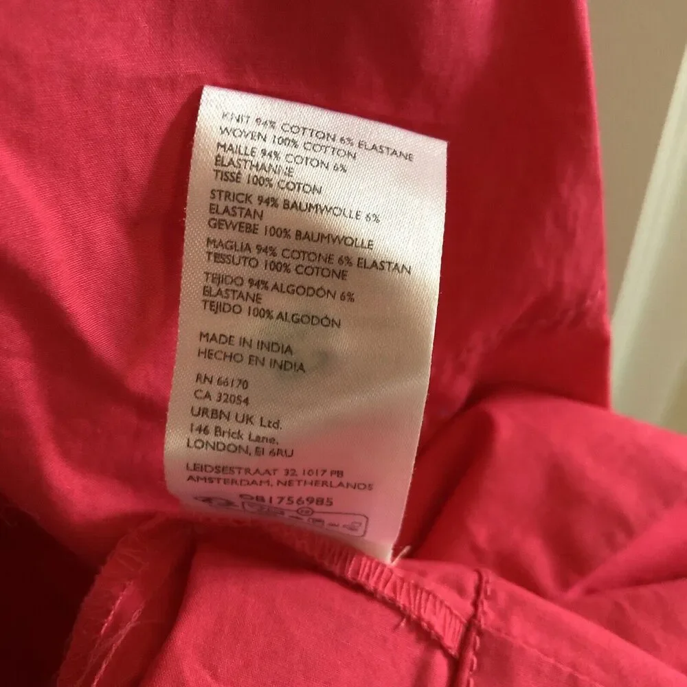 Free People Dylan Midi Open Back Dress Miami Beet Pink Size Small - Picture 9 of 9